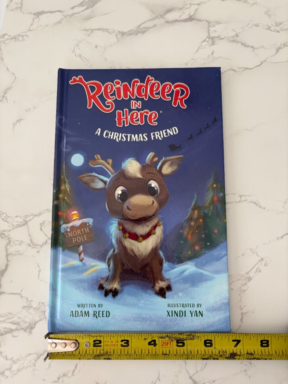 Reindeer in Here A Christmas Friend Written by Adam Reed - Hardcover Picturebook